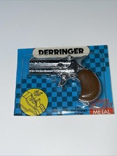 Vintage Larami Metal Toy Cap Gun Pocket Derringer Sealed Card 1980's