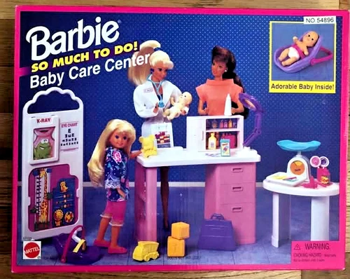 Barbie So Much to Do Baby Care Center Set w/Baby Vtg #67153 NIB 1995