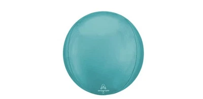 Globo Esfera Orbz Azul Aqua 15 Pulgadas Lámina Globo Helio Calidad Fiesta Decoración - Imagen 1 de 2
