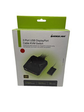 New IOGear 2-Port USB 4K DisplayPort Cable KVM Switch GCS52DP