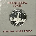 BICENTENNIAL STERLING SILVER PROOF   by FRANKLIN MINT SEPTA TOKEN - 6.5 grams