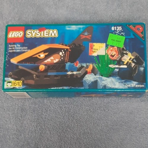 LEGO Aquazone Aquasharks Spy Shark 6135 Complete Boxed Set 57 Pieces