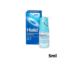 2x Japan Santen Hialid 0.1%  Sodium Hyaluronate Ophthalmic Solution Eye Drop 5mL