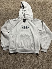 Mertra Umbro Warm Up Hoodie Grey Size L