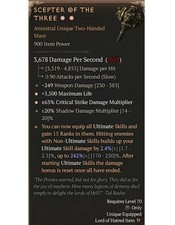 Diablo 4 S15 Scepter Of The Three 2ga 242 Unique Mace Weapon Equipment Gear Diablo 4 S15 Scepter Of The Three 2ga 242 Unique Mace Weapon Equipment Gear