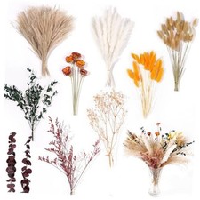 90Pcs Fall Dried Pampas Grass Bouquet Decor Autumn Decorations Natural Fall