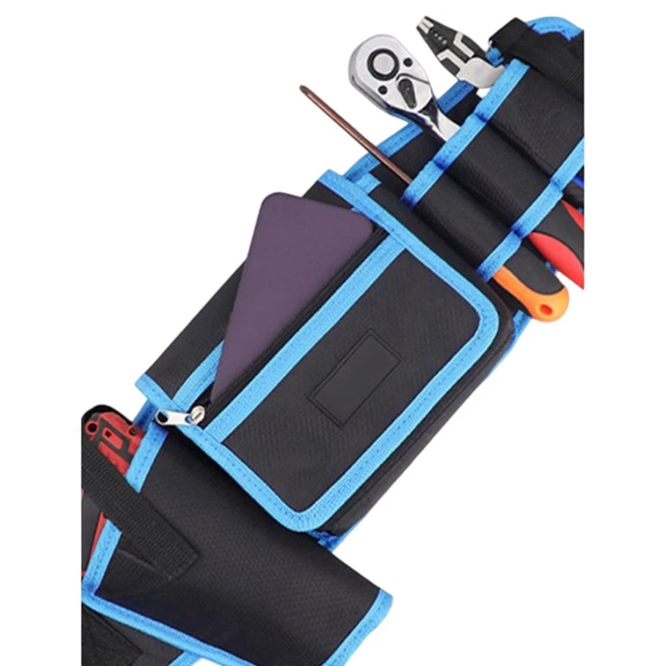 Adjustable Waterproof Tool Waist Bag with Five Pockets Suitable for Maintenance - Image 2 of 4