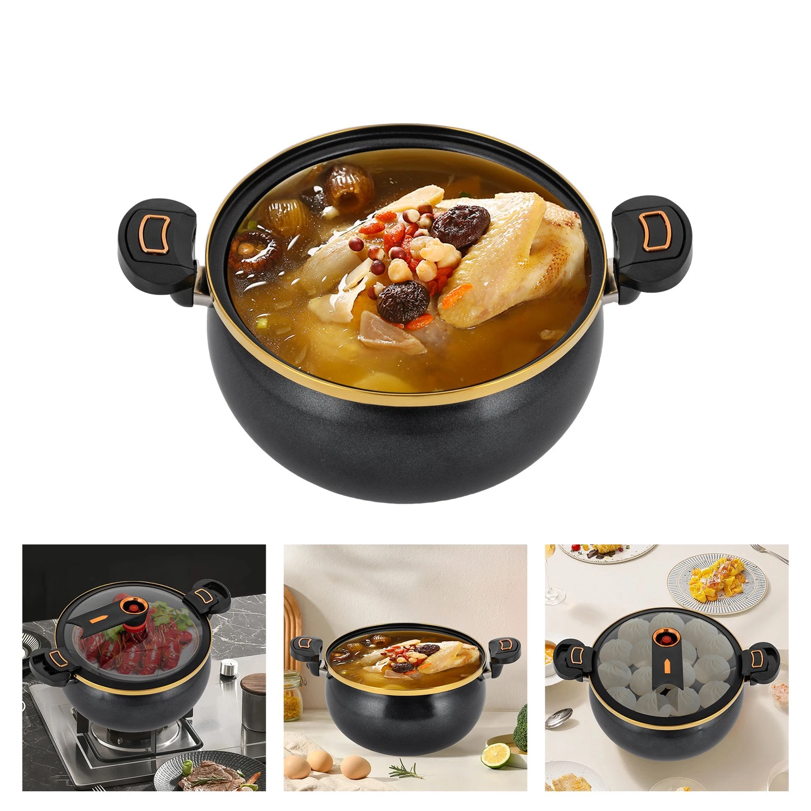 Micro Pressure Cooker, Non-Stick Pot, 8L Multi-Function Micro Pressure Cooking