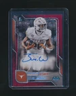 2025 Bowman Chrome University Football Red Refractor Quintrevion Wisner #BCA-QW