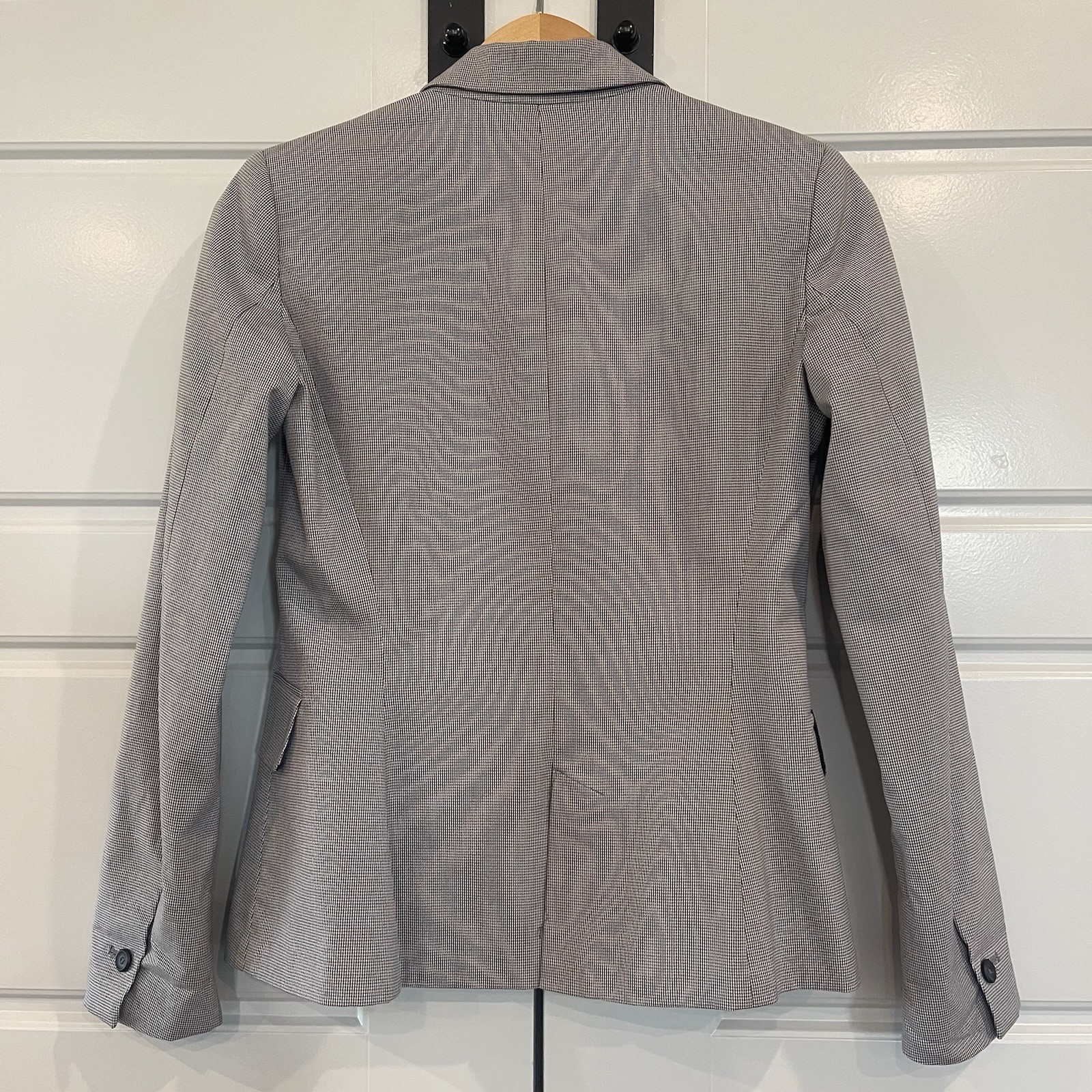 Zara Basic Women’s Single Button Mini Houndstooth… - image 2