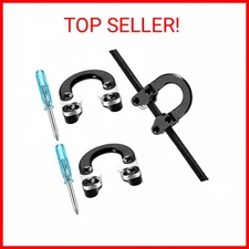 2 Sets Archery D Loop Compound Bow Metal U Nock D Ring Buckle Release Nocking Lo