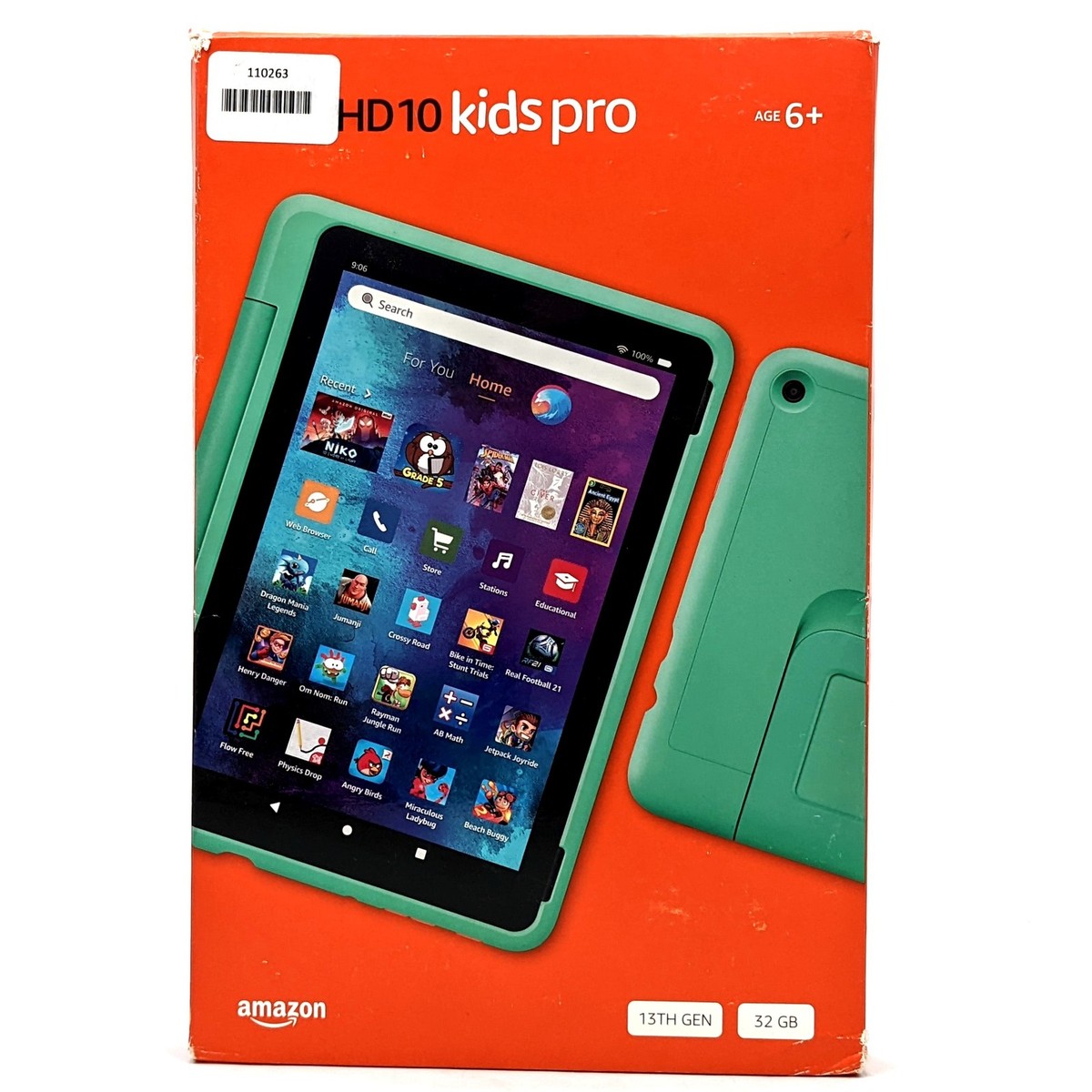 Amazon Fire HD 10 Kids Pro (13th Gen, 2023) 32GB Tablet Mint