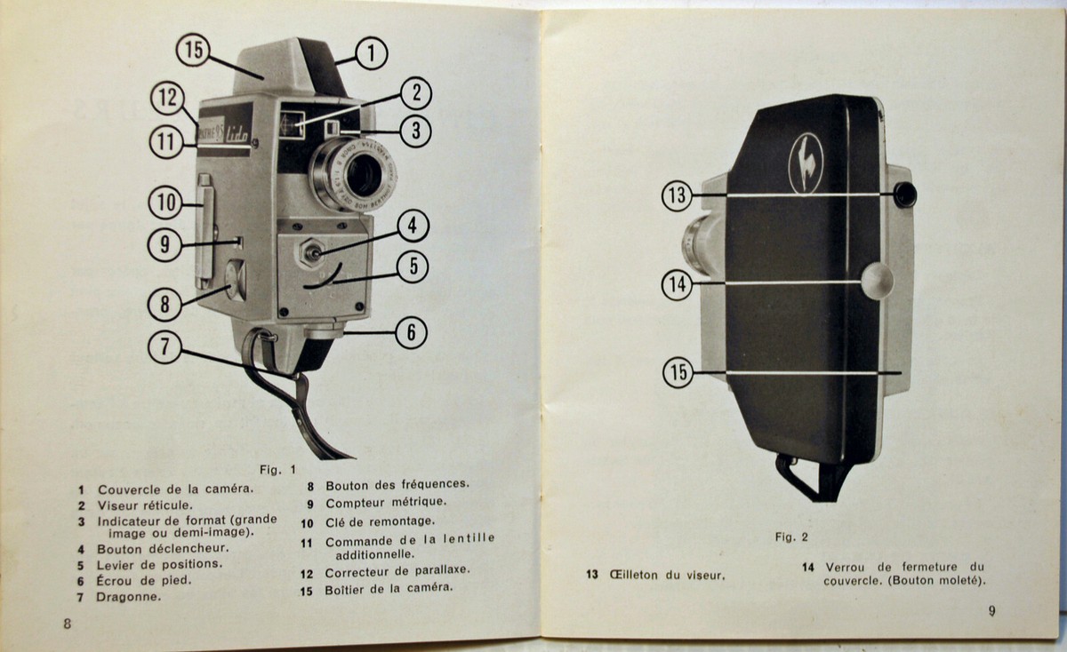CAMERA PATHE LIDO - 4,75 & 9,5 mm- Modèle DUPLEX-RARE car