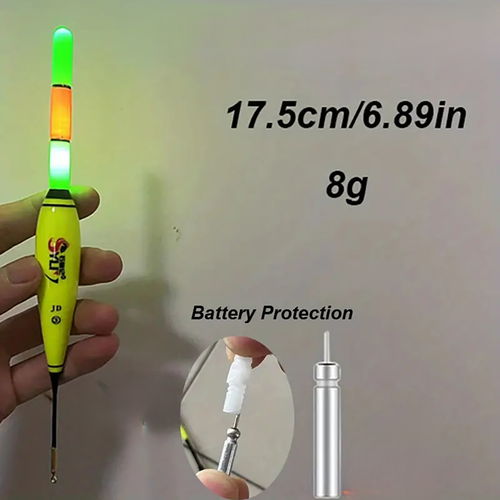 LED Float Laufpose Elektropose Bissanzeiger BatterieCR425 Nachtangeln Leuchtpose - Bild 6 von 8