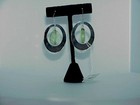 QVC Steel By Design Stainless Steel Oval Dangle Green Prism Earrings $99 New Box — photo 4