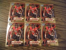 TAJ BROOKS -(6x) 2024 Bowman University Chrome ROOKIE ( LOT ) RED RAIDERS TTech