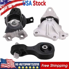 3 Pcs Engine Motor & Auto Transmission Mount Set For 2012-2013 Honda Civic 1.8L