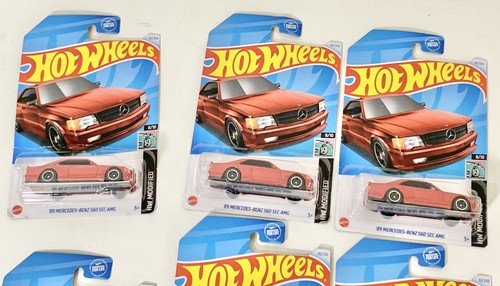 2024 HOT WHEELS CASE E '89 MERCEDES-BENZ 560 SEC AMG LOT OF 8 - Picture 5 of 7