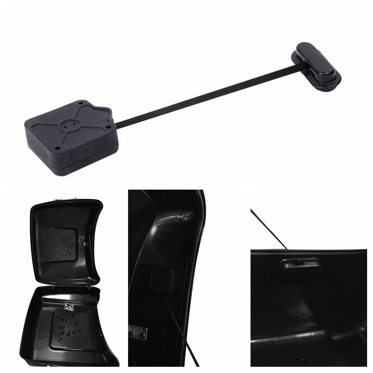 Tour Pack Lid Holder Harley Touring Tour Pack Lid Tether - Retractable  Holder For Road Glide Street Glide 2014-2024 Harley Touring Accessories