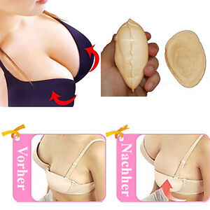 Push Up Bh Einlagen Pads Baumwolle Beige Pump It Up Verstellbar Cup A B C D Ebay