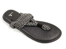 Sanuk Women's Yoga Sling 2 Print Black Natural Congo Flip Flop Sandal SWS10535