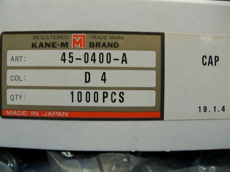 Gray cap snap button 45 series Kane-M 45-0400-A 1000 pcs - Image 2 of 3