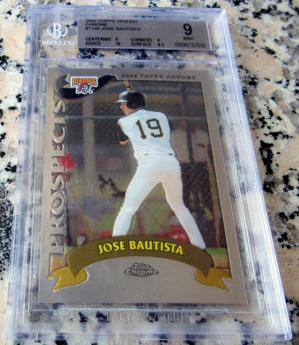JOSE BAUTISTA 2002 Topps Chrome Traded  Rookie Card RC BGS 9 MINT POP 10 Mets🔥$