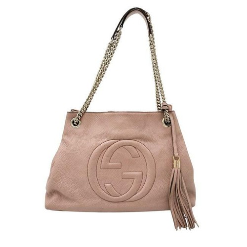 Gucci Autunno Inverno 20/21 borsa a spalla soho piccola color cipria -  308364 A7M0G 2754