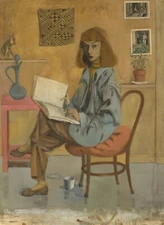 Self-Portrait : Elaine de Kooning : 1946 : 13x19 Archival Quality Art Print