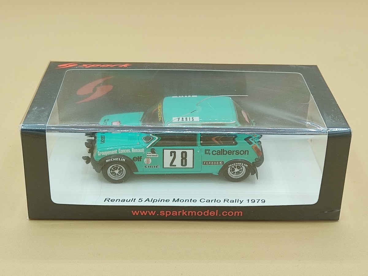 Spark S6036 – Renault 5 Alpine N°28 – Rallye Monte-Carlo 1979 – Bruno Saby – 1/43