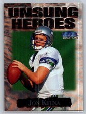 1999 Fleer Tradition Unsung Heroes #27 UH Jon Kitna - VG - Seattle Seahawks