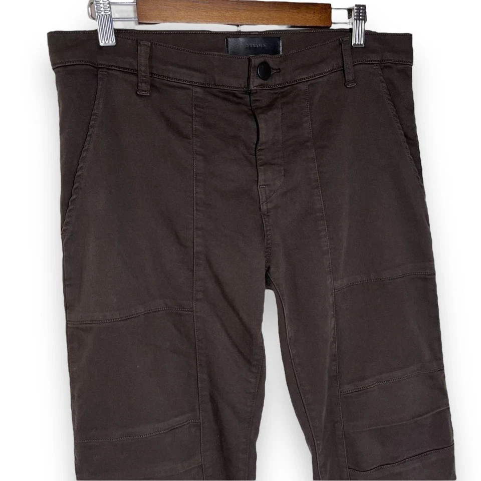 J Brand брюки мужские 32 x 33 Wasat Moto прямой ноги в полк коричневый Chino эластичной - Изображение 4 из 4