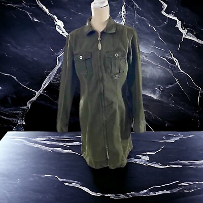 Calvin Klein 205W39NYC x Raf Simons Women Army Green Jacket Sz 10 Made in USA