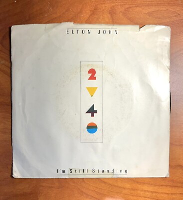 ELTON JOHN ''I'm Still Standing''/''Love So Cold'' Record Vinyl 45 Picture Sleeve
