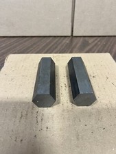 12L14 Steel Hex Bar 1” Hex x ~3 1/4” Cold Roll Material - Lot of 2