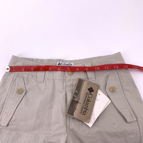 Columbia Chino Shorts Youth Size 10 YO Tan Flat Front Girls Outdoor Hiking NWT - Picture 8 of 10
