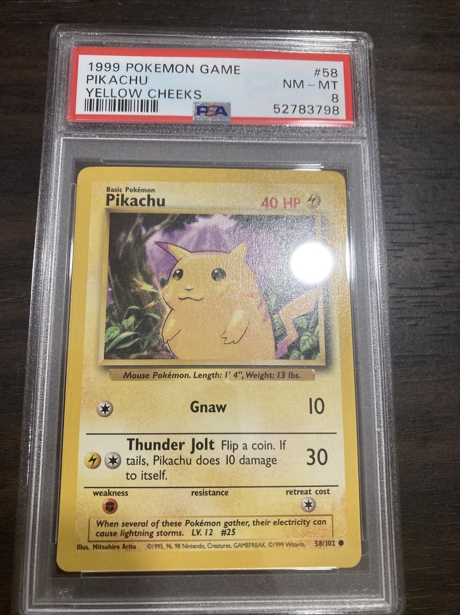 1999 Pikachu Yellow Cheeks 1ed PSA5