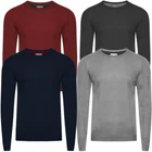 New Mens Kensington Eastside Burrow Crew Neck Long Sleeve Jumper Top Size M-XXL