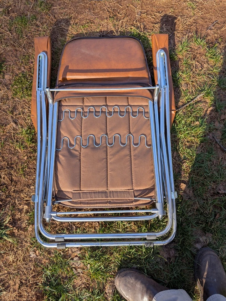 Sillón plegable MCM Mid Century MOD METAL ¡MIRA! Foto 4 de 4