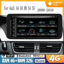 10.33" Android 8-Core Car Stereo GPS For Audi A4 A5 2009-2016 W/Multimedia Radio