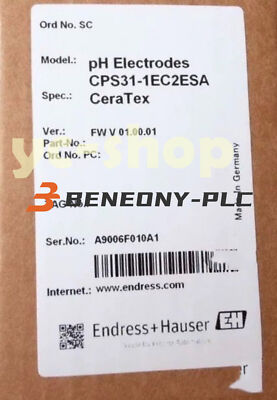 NEW E+H CPS31-1EC2ESA PH Electrode Sensor Fast shipping via FedEx or DHL
