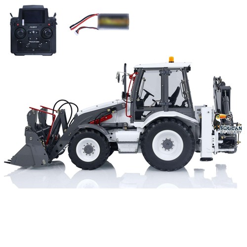 1/14 LESU AOUE BL71 Hydraulic RC 2 in 1 Excavator Model Backhoe Loader Combined - Picture 5 of 12