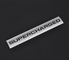 SUPERCHARGED BADGE REAR BACK TAILGATE FIT RANGE ROVER SPORT VOGUE EVOQUE Silver