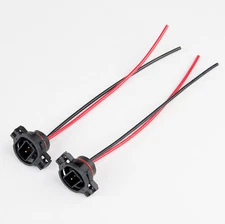 2X MALE PIGTAIL WIRE PS24W 5202 H16 HARNESS FOG LIGHT BULB CONNECTOR PLUG LAMP