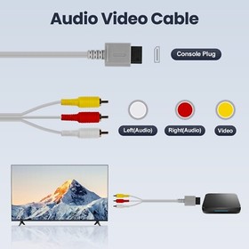 Wii AC Adapter Sensor Bar Composite AV Cable for Nintendo Wii System Video Game