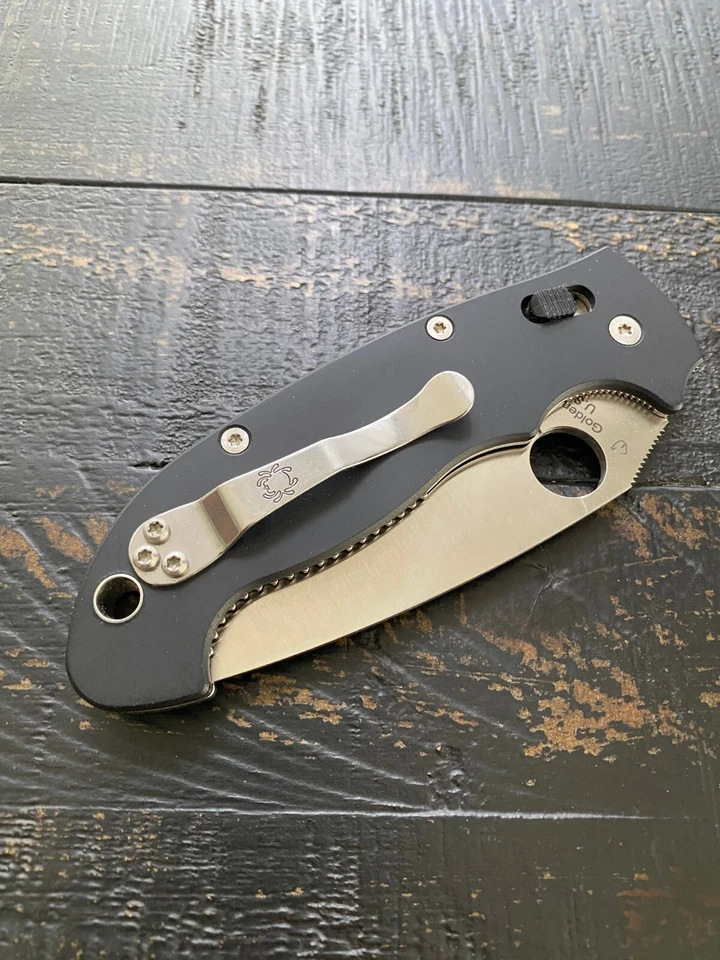 Spyderco Manix 2 XL KnifeCenter Exclusivo CPM-CruWear Negro Suave G10 C101GPCW2 Foto 4 de 4
