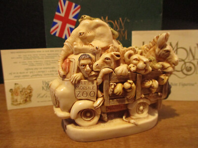 Harmony Kingdom Ed's Safari IV Ed takes Zoo on the Road UK Made Box Figurine