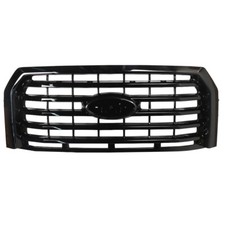 Front Bumper Upper Grille Gloss Black For Ford F-150 2015-2017 Fl3z8200aa