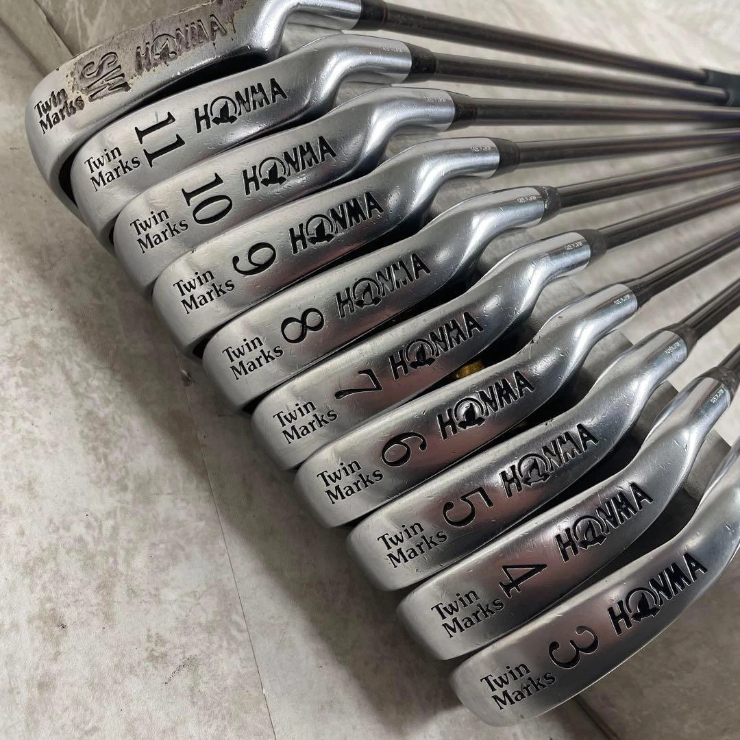 HONMA Iron Set Twin Marks 3-11.SW FEATHER WEIGHT SHAFT III 9.8-15.5 Flex R