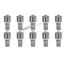 (10 Pack) MP-6-6 Hydraulic Hose Crimp Fittings 3/8" Hose x 3/8" MP HY, U series